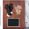 Walnut Plaque with Eagle (12"x15")